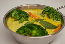 Rice with Thai Green Curry Vegetables